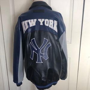 Vintage New York Yankees Faux Leather Jacket